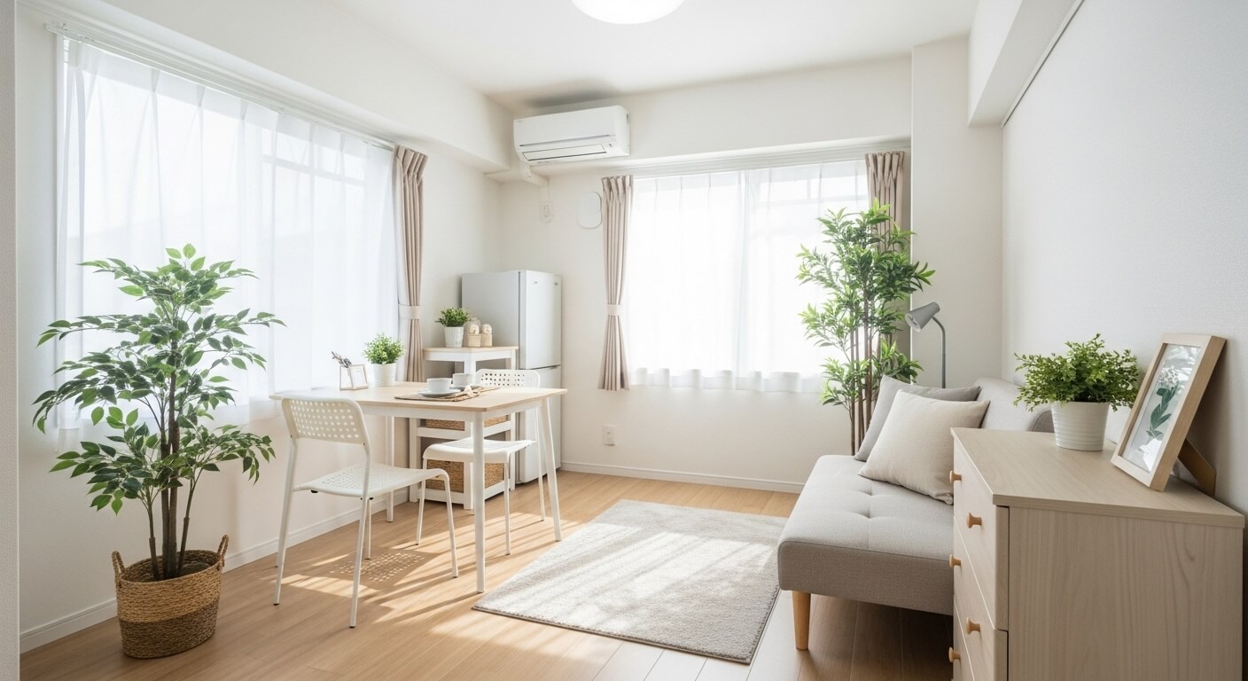 小さな部屋でもすっきり見せる｜広がりを感じるインテリアのつくり方