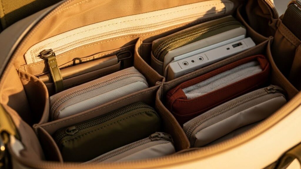 バッグの中で散らからない配置の作り方