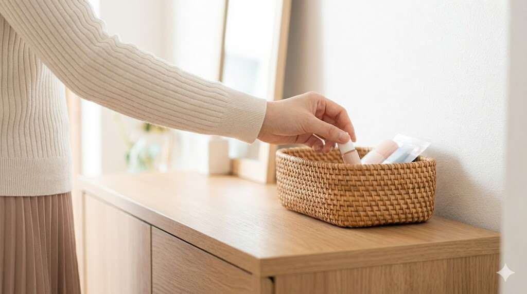 家に入れた直後にやる「一時置き」と分け方