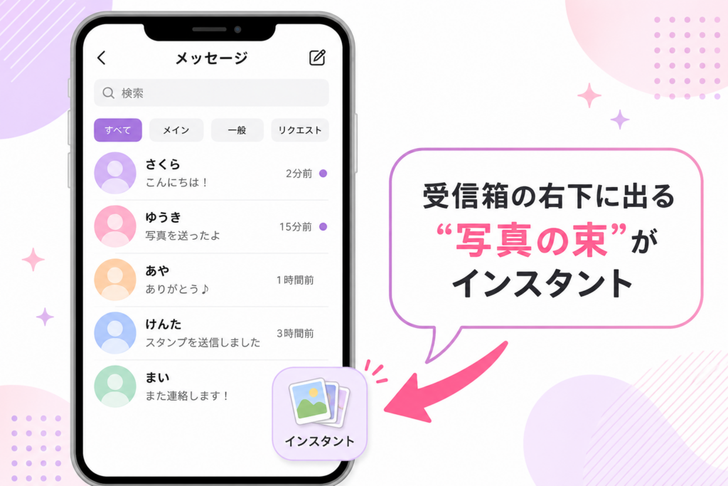 インスタの新機能「インスタント」